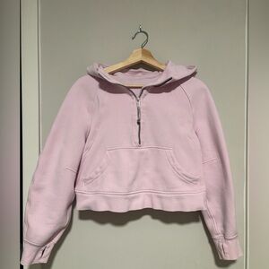 Light pink lululemon scuba hoodie